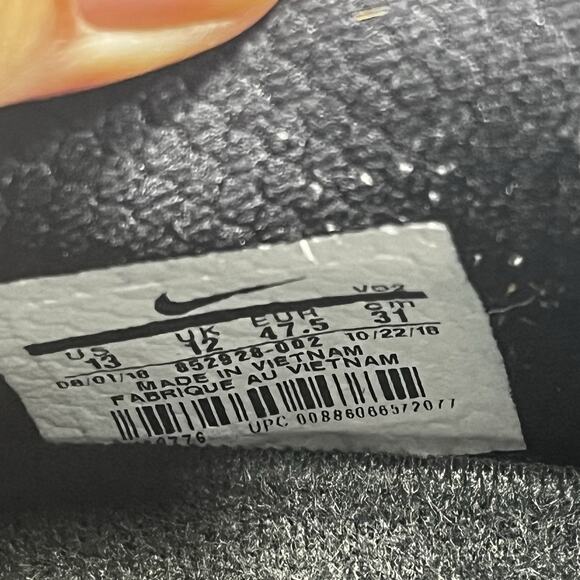 Nike Metcon 3 Mens Size 13 Triple Black Crossfit Gym Training lace Up Shoes - Picture 8 of 10